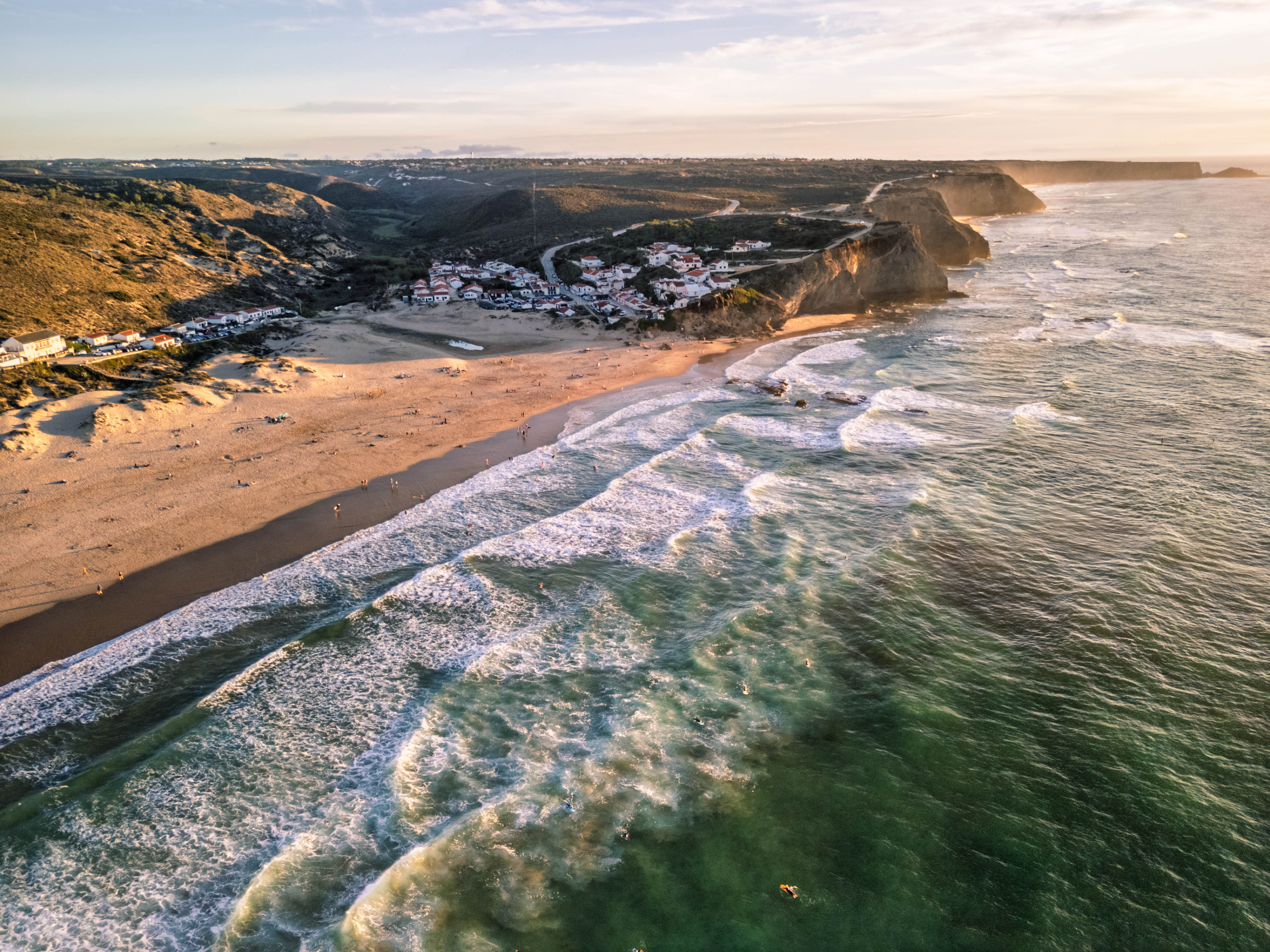 Algarve Atlantic coastline kitesurf tour Portugal